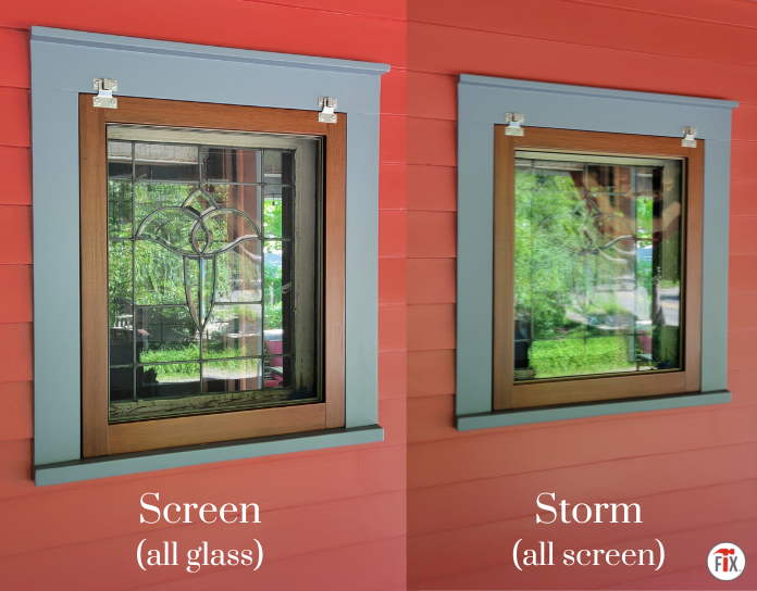 Traditional Wood Screen and Storm Windows, My Old House Fix