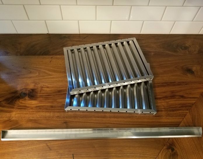 cleaning reusable kitchen range hood filters