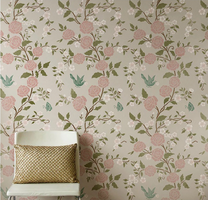 Meandering Rose Chinoiserie Wall Stencil