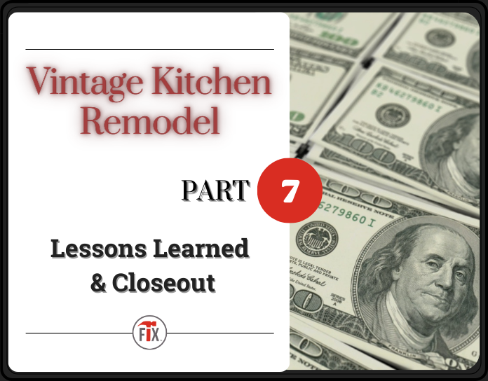 my old house fix vintage kitchen remodel blog lessons learned and closeout